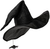 Heksenhoed XXL Met Spin - Halloween Heks - One Size Volwassenen