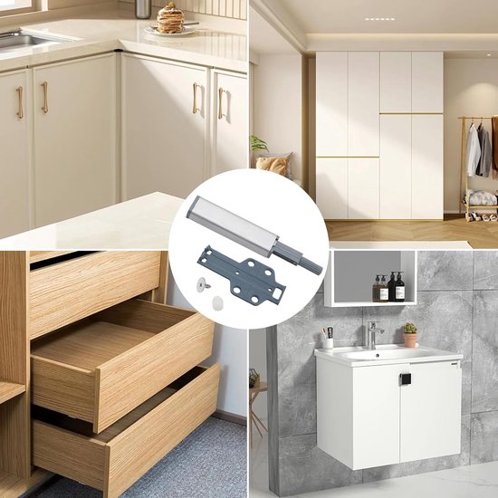 4 Druk-deur Openers, vervangend onderdeel voor IKEA UTRUSTA METOD — afbeelding 5