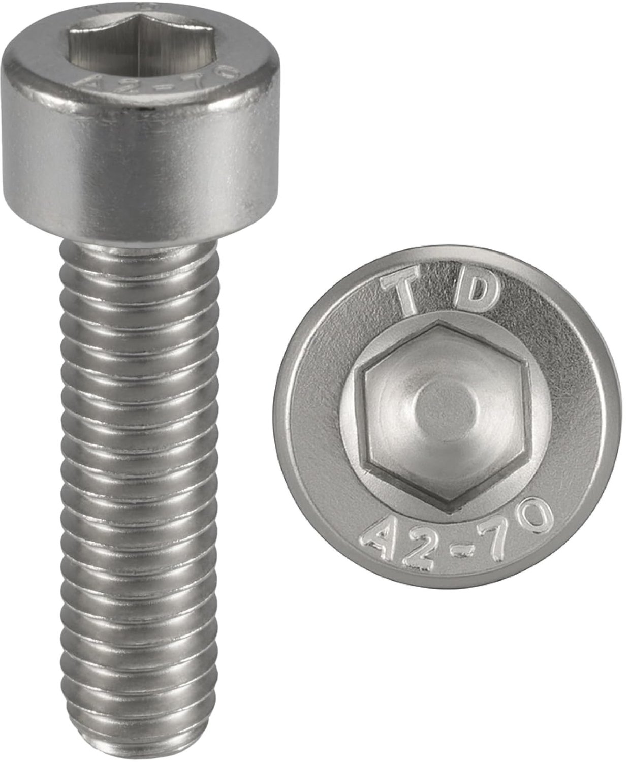 Schroef M2,5 x 6 mm - roestvrij staal A2-70 - cilinderkop BTR - set van 100 stuks - ServiceTopper