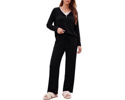 Pyjama langarm katoen met print