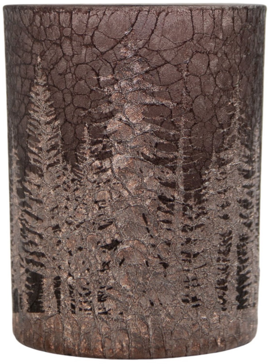 Mars & More Theelichthouder bos craquelé-effect bruin 18cm Multi