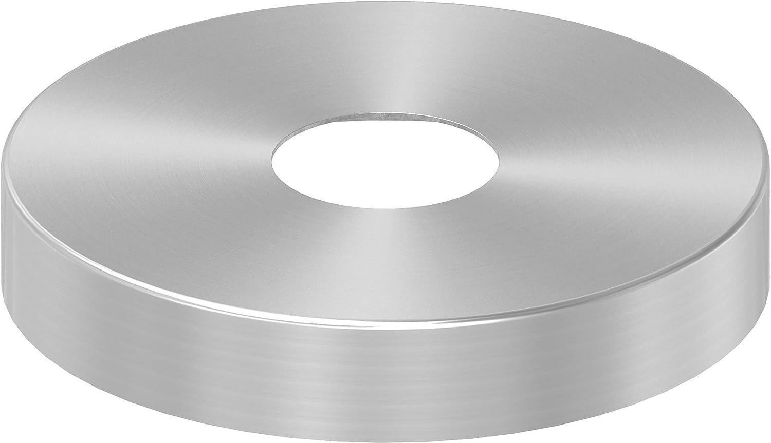 afdekrozet 145x25mm - roestvrij staal V2A - gat 43mm - ideaal voor afwerking m-winkel - m-winkel
