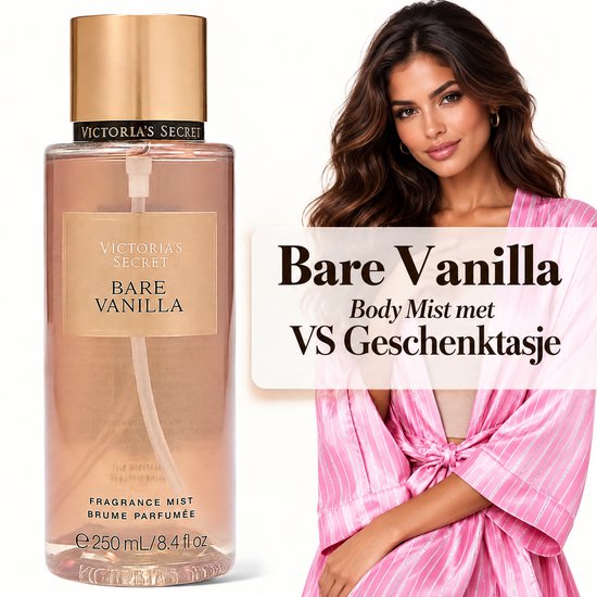 Victoria's Secret - Bare Vanilla Fragrance Body Mist 250 ml | Met Cadeauzakje