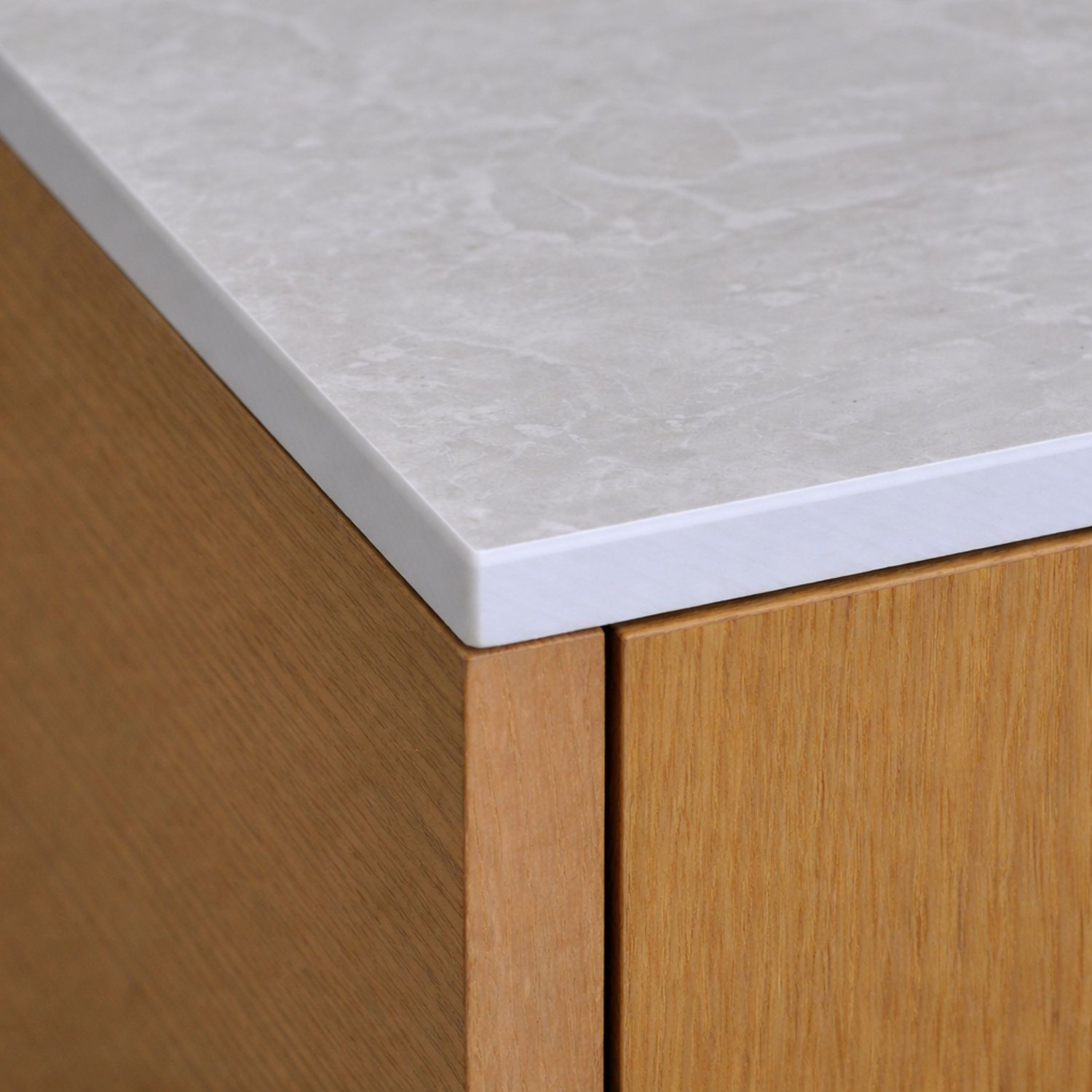 KOLM - Compact HPL-keukenblad - Cream Navona K367PH - 80 × 62 cm - 12 mm - Waterbestendig