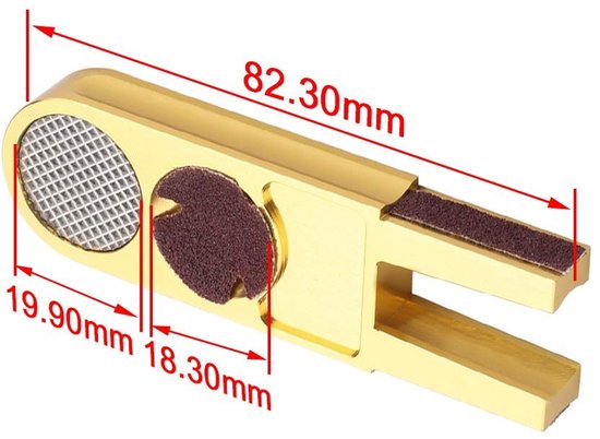 Billiard Cue Tip Shaper Tool voor Billiard Kuil (Goud) — afbeelding 2