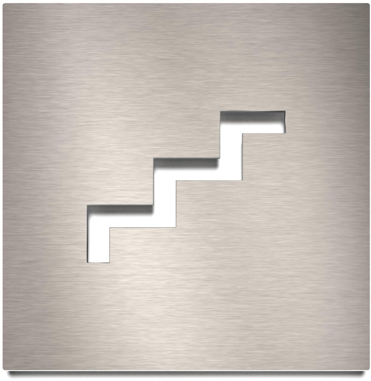 RVS Waarschuwingsbord voor Trappen met Eenvoudig Ontwerp