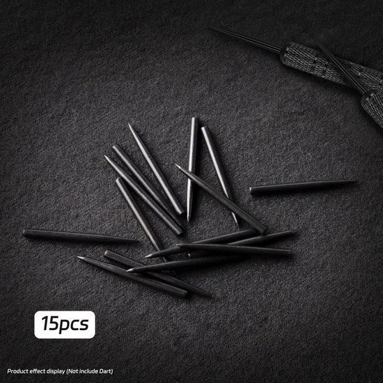 Dartpunten Vervangingen 30 mm Zwart Gecoat 15 Stuks — afbeelding 4
