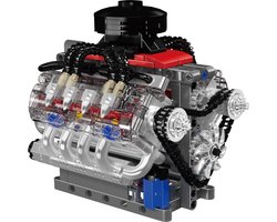 Mould King 10171 Icons Technic V8 formule 1 motor | F1 speed champions modelbouw | Creator classic bouwpakket compatibel met lego | Technische speelgoed ideas voor expert volwassenen & kinderen | Bouwdoos met 535 bouwstenen
