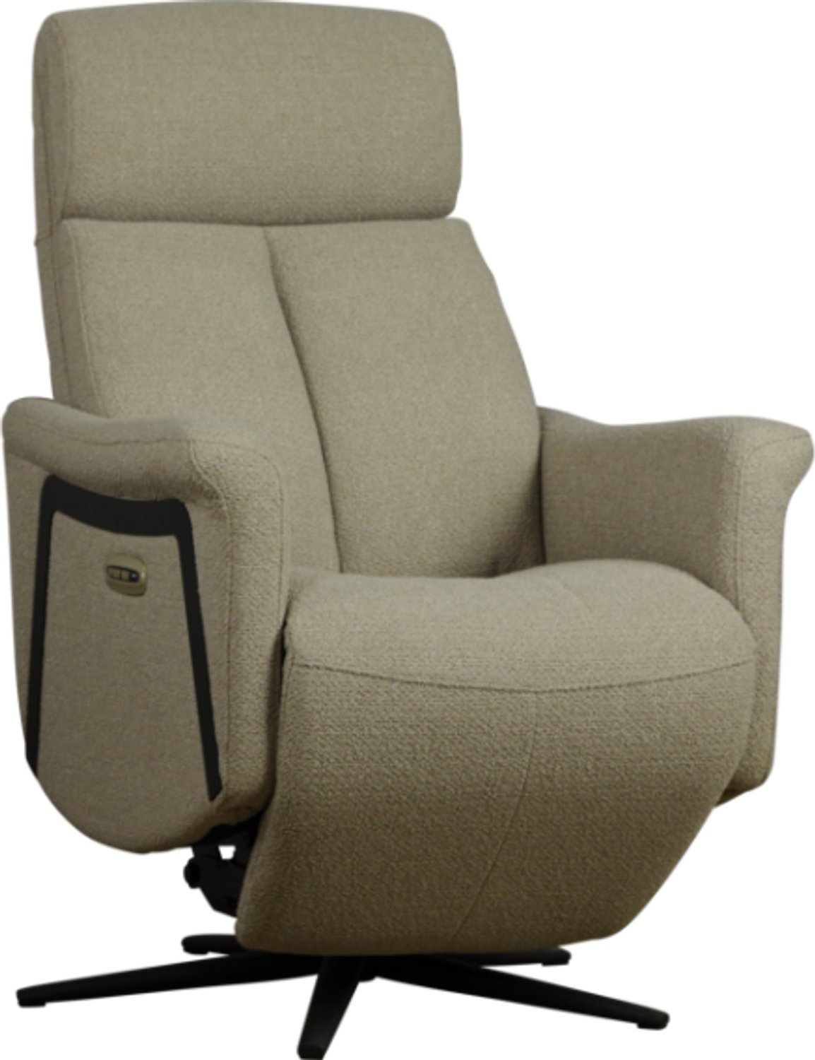 Meubelplaats Elektrische relaxfauteuil Tanja Rhythm Clay 84 met sta-op functie en accu Taupe
