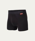 Zwarte boxershort met brede tailleband en oranje Undiemeister-label aan de voorzijde.