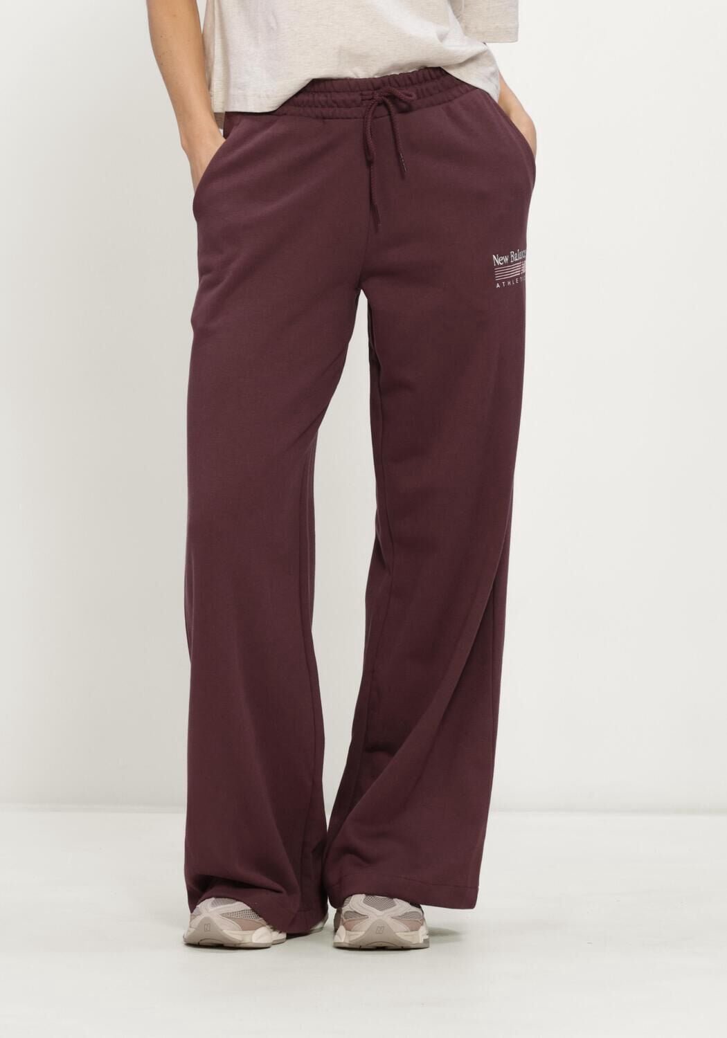 New Balance Trackside French Terry Pant Dames trainingsbroek Rood