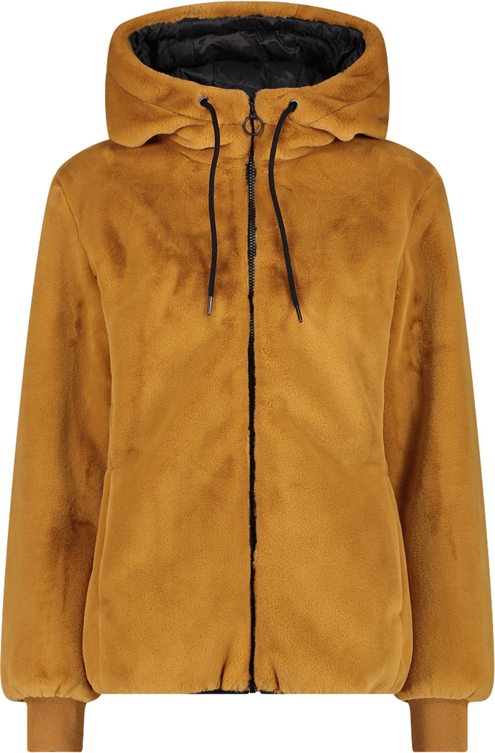 Dames fleece met capuchon CMP Bruin
