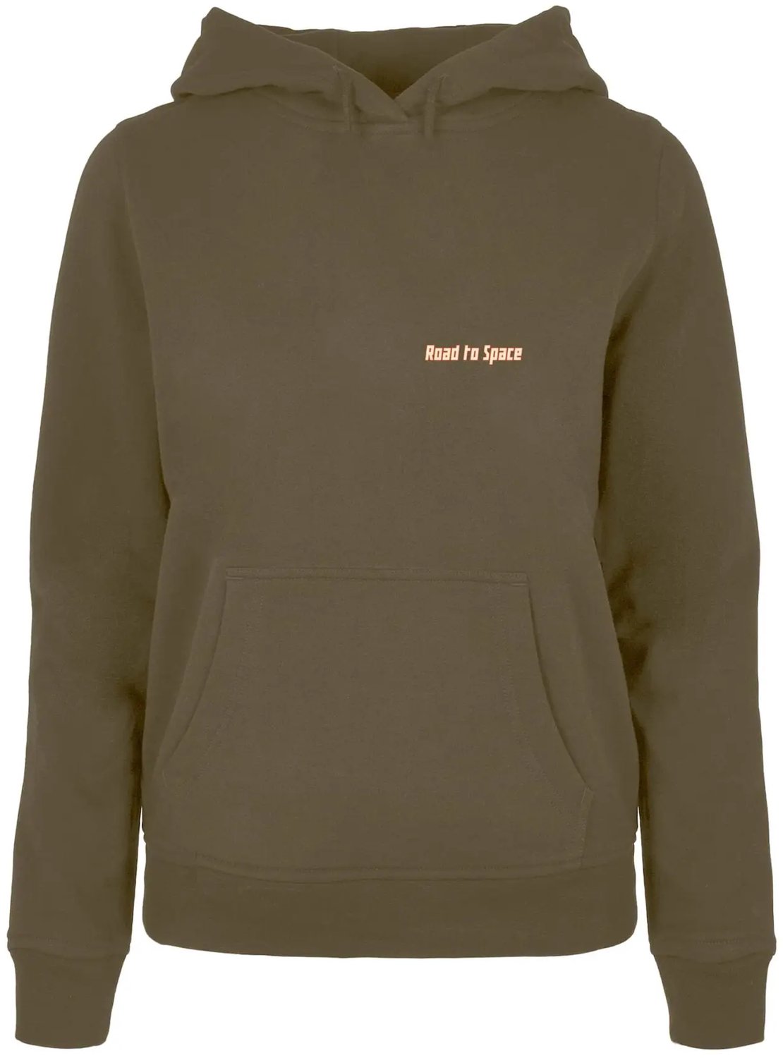 Dames Hoodie Mister Tee Road To Space Box Basic Groen