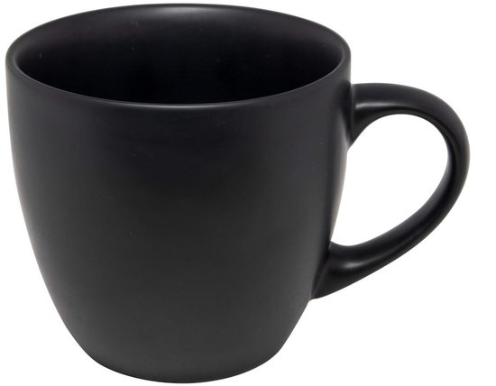 Matzwarte Studio Tavola koffiekop met een inhoud van 200 ml, geïsoleerd op een witte achtergrond.