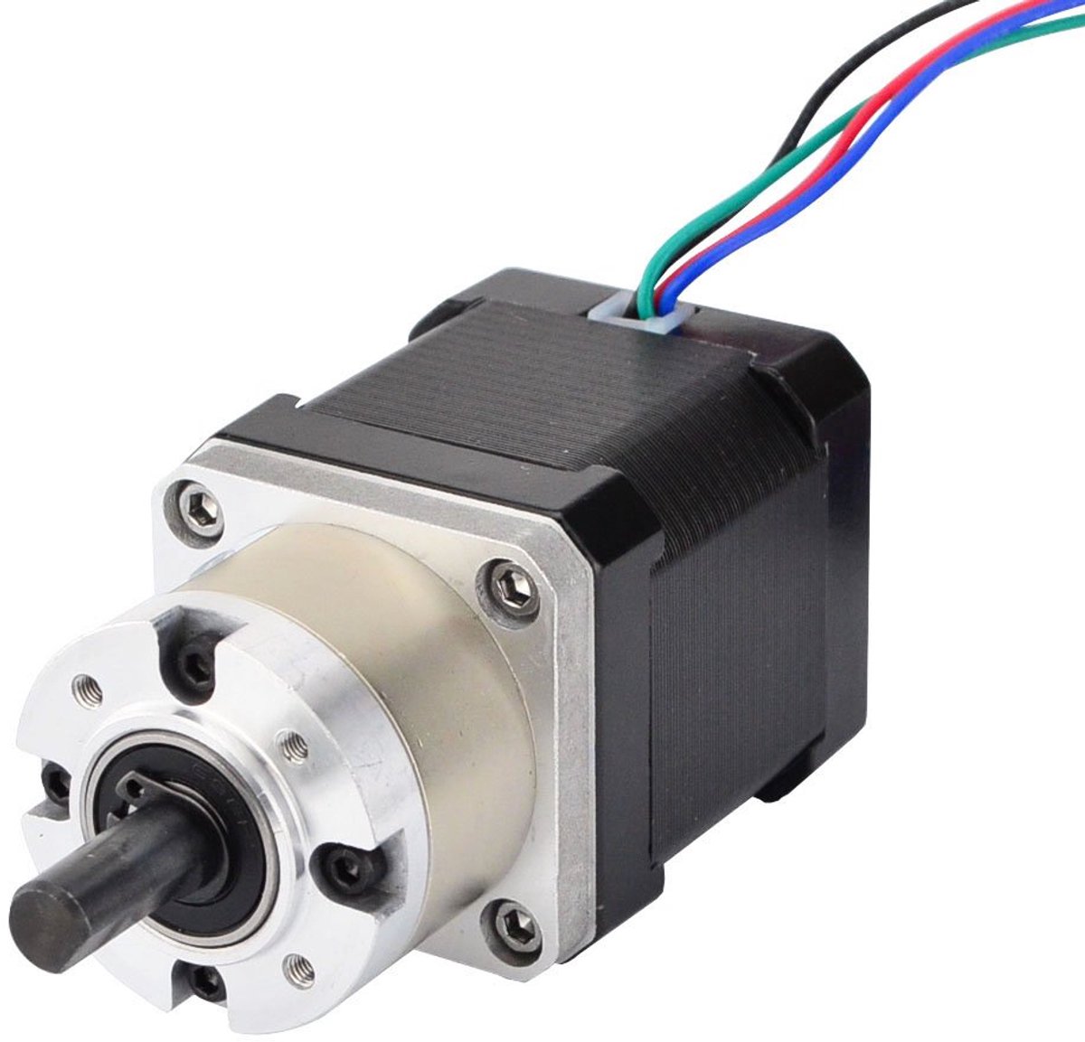 Stepper motor Nema 17 L = 48mm Φ8mm - met 5:1 overbrengingsverhouding - voor 3D-printer en CNC-freesmachine - ShopVlot
