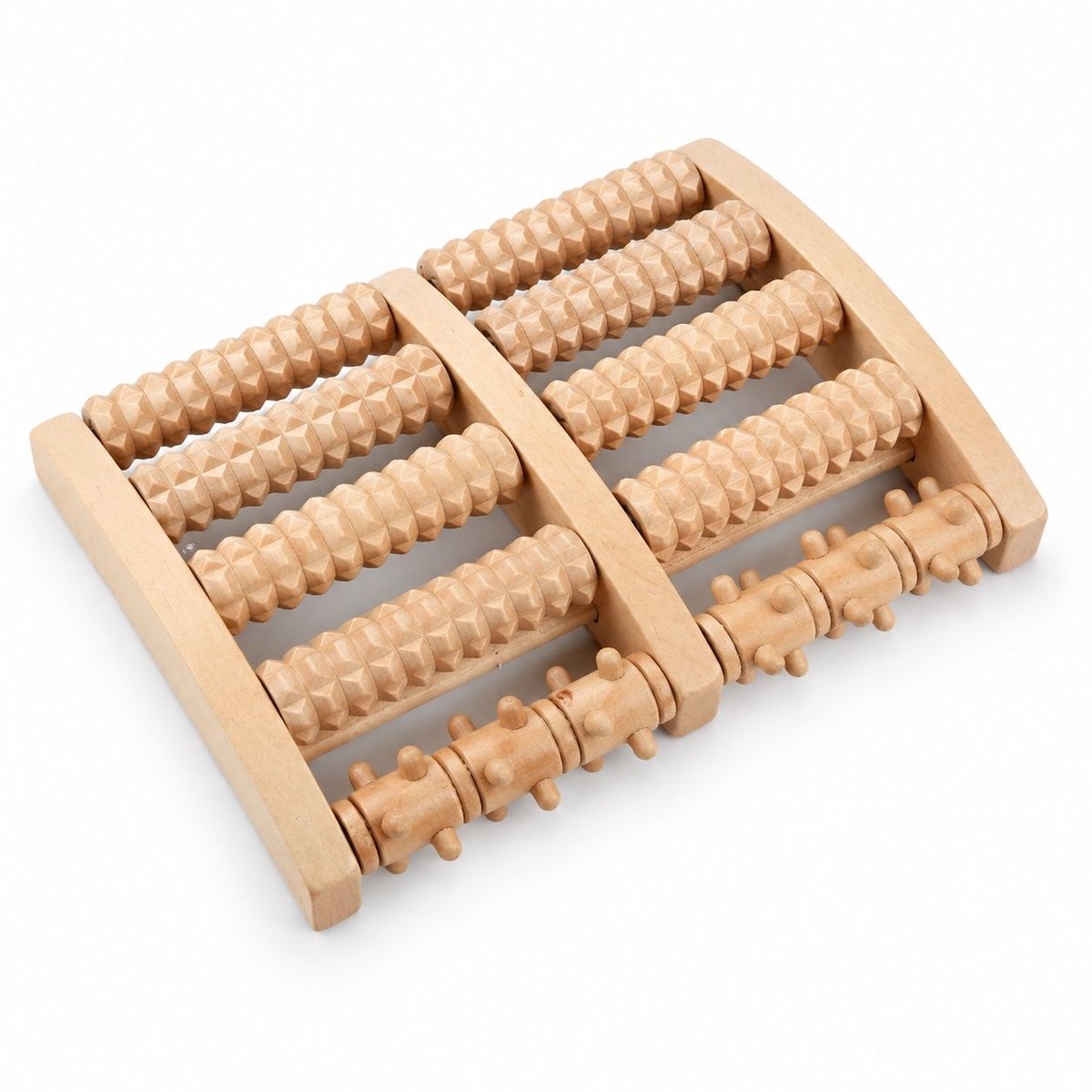 VHV - Voetmassage roller - 27 cm - Massager - Voetmassage apparaat - Massage - Voetmassager - Houten rollers - op kantoor
