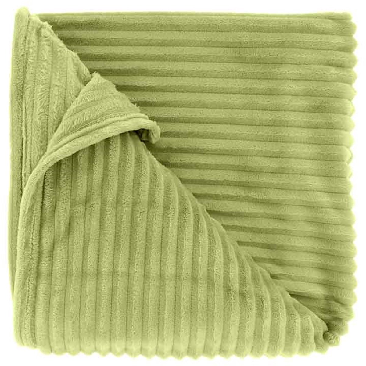Unique Living Plaid Dez - Nile Green - 150x200cm Groen