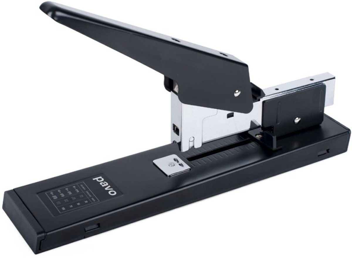 pavo nietmachine blok, 100 vel, zwart, metaal