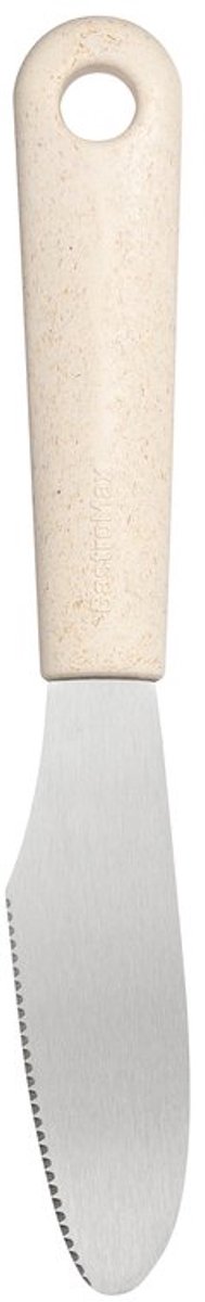 GastroMax BIO botermesje, roestvrij staal/crème