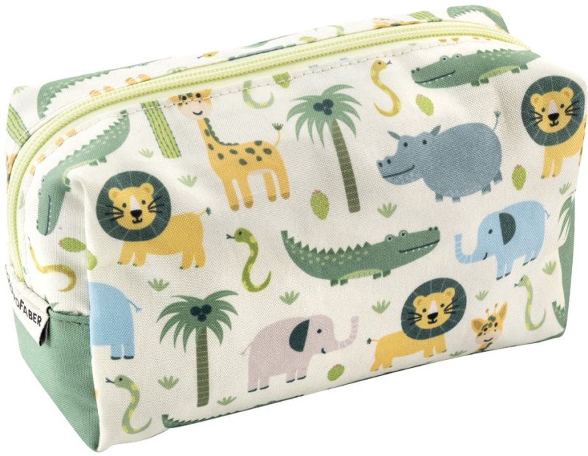 EBERHARD FABER pennenetui Jumbo Safari, polyester, 215 x 105 x 60 mm, safaridieren