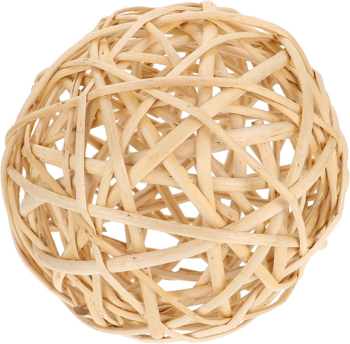 Rotanbol, 15 cm, natuurlijk, handgemaakt, voor decoratieve schalen en vazen, als woonaccessoire en fotorekwisiet - ShopVlot