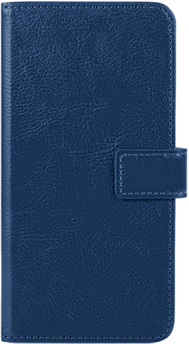 Hoes - Met Pasjeshouder - Geschikt voor Apple iPhone 18 Pro - Luxe Bookcase Portemonee - Flip Case - Kunstleer Book Case - Flipcase - Book Cover - Walletcase - PortemonneeHoes - Donkerblauw