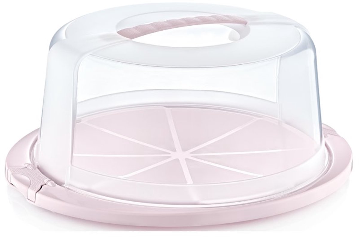 keeeper taartenhoes Ricardo, rond, noordse roze, 380×335×170 mm
