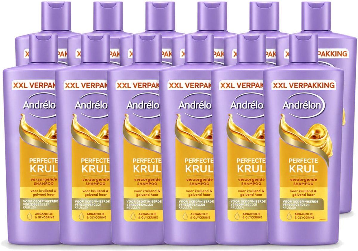 12 x Andrélon – Shampoo – Perfecte Krul – 685 ml - Voordeelverpakking - 12 stuks