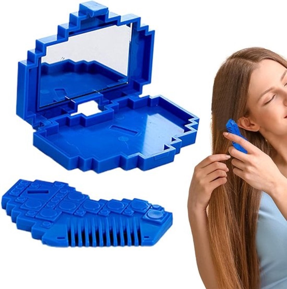 Haartrimmer voor splijtende haren - Trimmer voor gespleten haarpunten en pony - Persoonlijke verzorging - Met ingebouwde spiegel