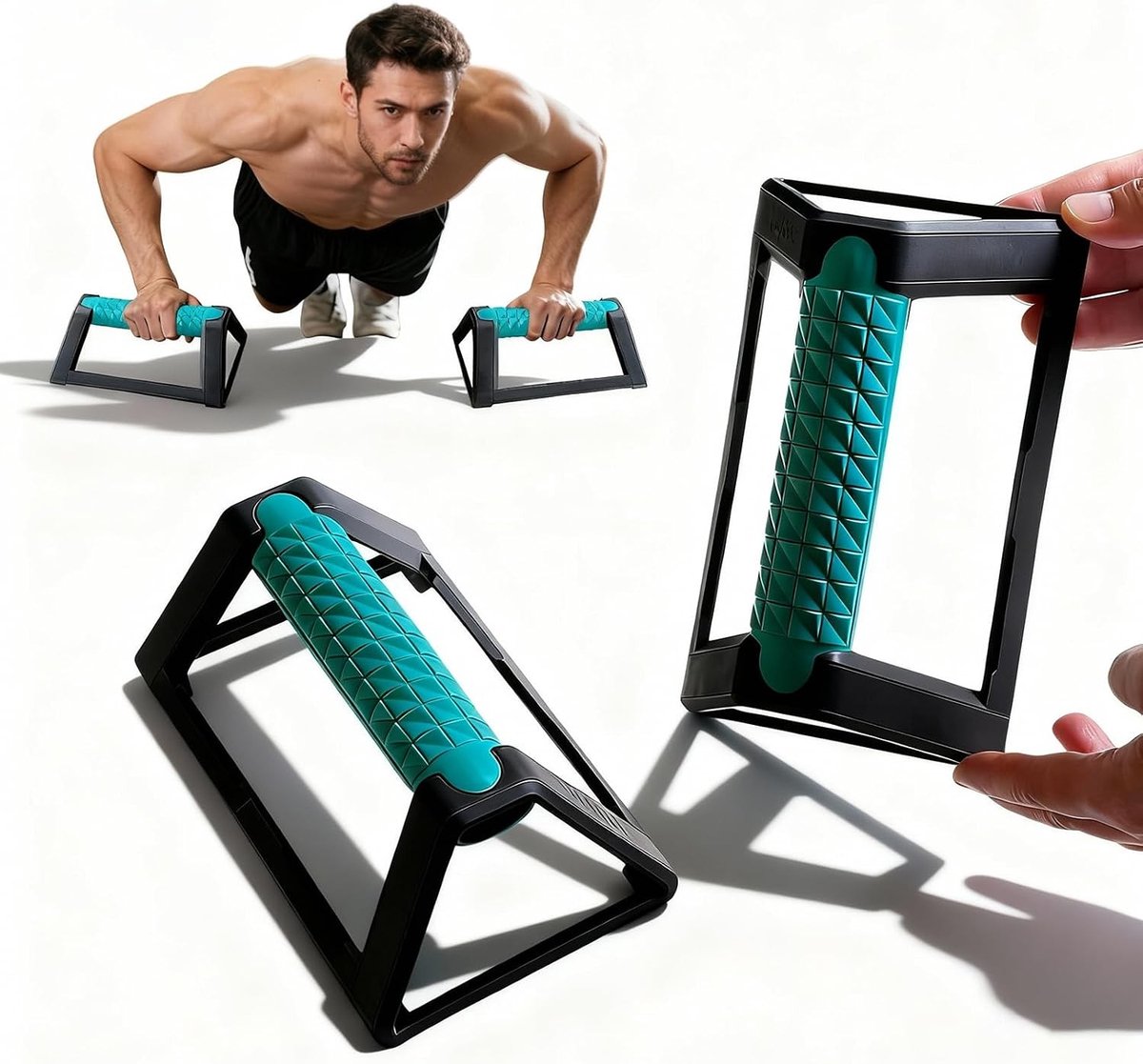 2 Stuks Push Up Bars met Antislip Handgrepen, Ideaal voor Thuis en Buiten Calisthenics Oefeningen, Verbeter Kracht en Stabiliteit
