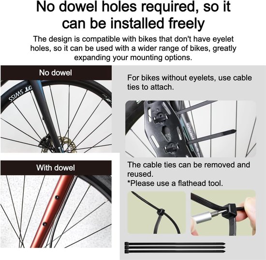GORIX Bicycle Fork Cage Mount Bottle Holder Cargo Cage Large Bikepacking Bag (Cargo G1) - ShopVlot — afbeelding 2