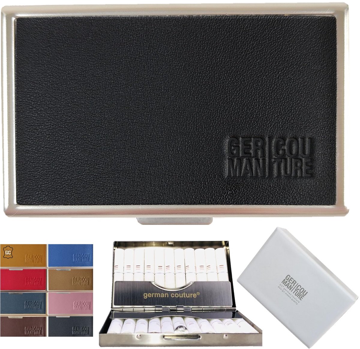 Cigarette case voor Iqos 3 - met echt leer - zwart - beschermt je tabaksticks - ShopVlot