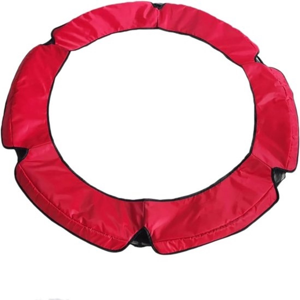 Veerafdekking voor trampoline - Veiligheidsmat met randkussen - Veiligheid voor trampoline - Waterdicht Oxford-materiaal - Diameter van 140 cm - Rood