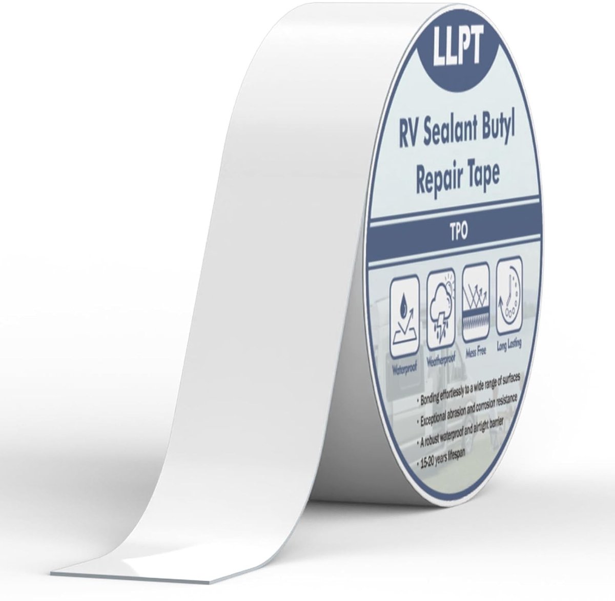 Butyl Tape voor Dakafdichting 51 mm x 15 m - UV-bestendige Reparatietape voor Motorhomes, Waterdicht en Luchtdicht voor Ramen en Trailers
