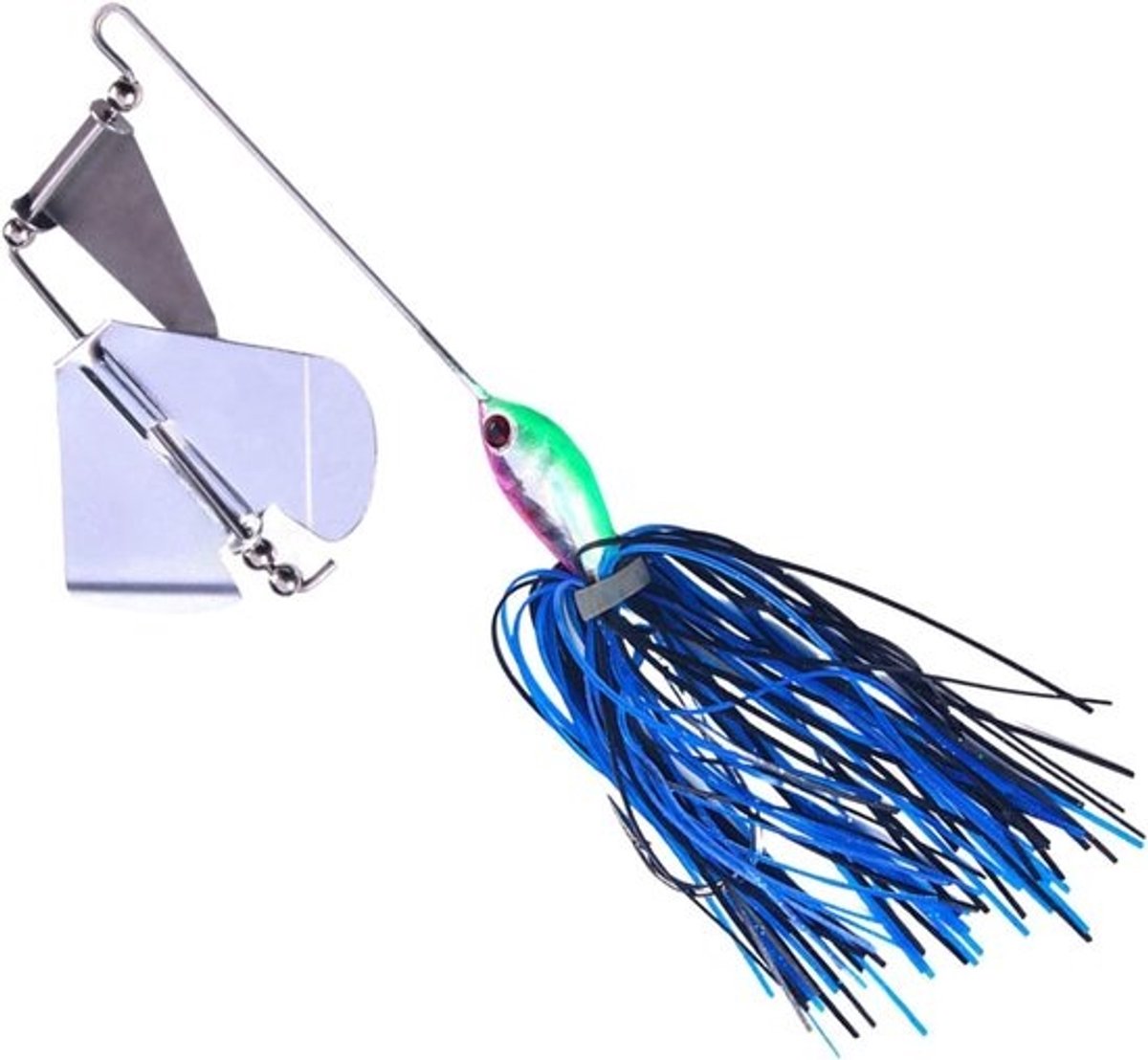 Roterend visaas - Spinnerbait voor forel - Vissen in zoet water - Zeer realistisch ontwerp - 145 cm - Lichtblauw