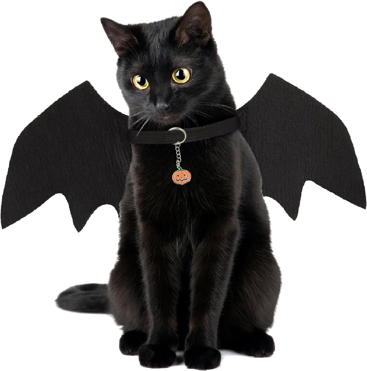 Cat Bat Wings, Halloween Bat Wings for Cat Bats Costume, Cute Cat Bats Wing Costume, Adjustable Cat Wing for Halloween - ShopVlot