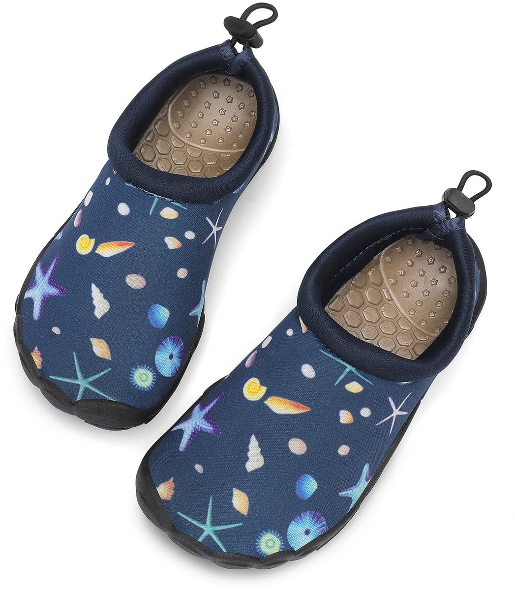 Badschoenen kinderen maat 24-35 - sneldrogend donkerblauw - ademend en antislip - ideaal voor zwemmen - ShopVlot