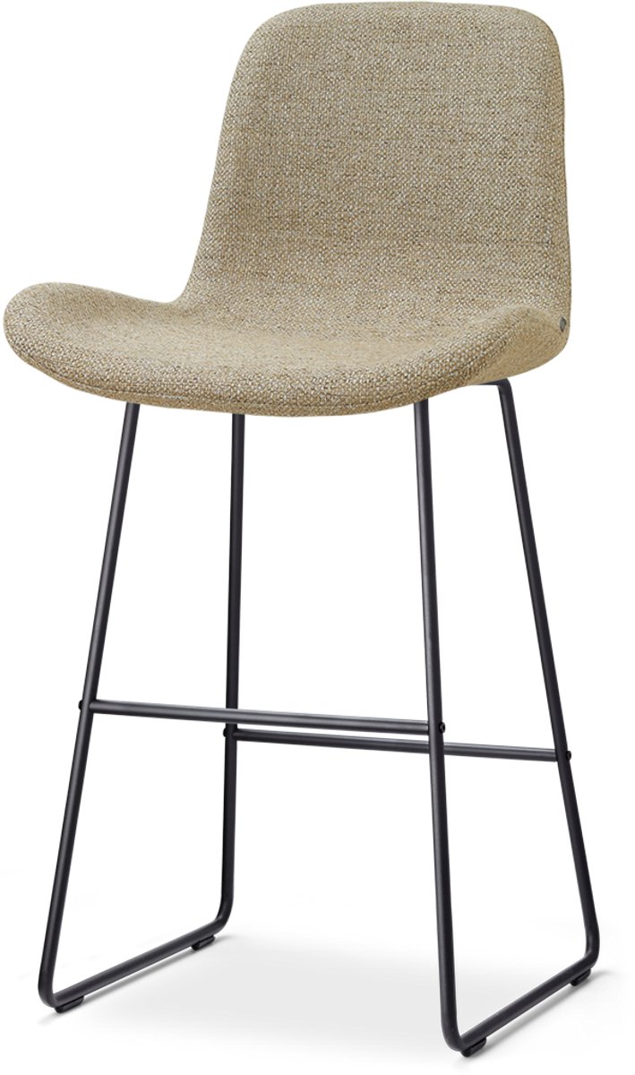 Nolon Nino-Fé barkruk taupe melange - zwart onderstel - 75 cm Taupe Zwart onderstel