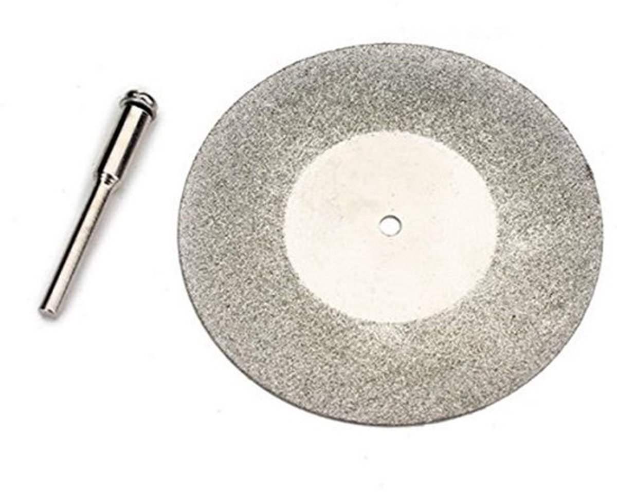 Diamanten slijpwiel - Metalen schijf - Metaalbewerking - Hoge snelheid - 60 mm diameter - Zilver
