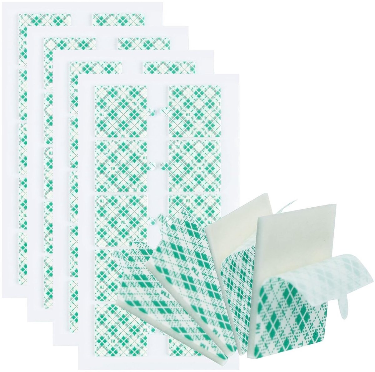 Dubbelzijdige Lijmtape, Vierkant, 40 Stuks, Wit, 5 cm × 5 cm × 0.3 cm, Urethane Schuim Bevestiging, Ideaal voor Muren, Auto, Thuis en Kantoor