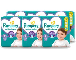 6 x Pampers – Luiers – Active Baby Maat 6 – 32 Luiers - Voordeelverpakking - 6 stuks