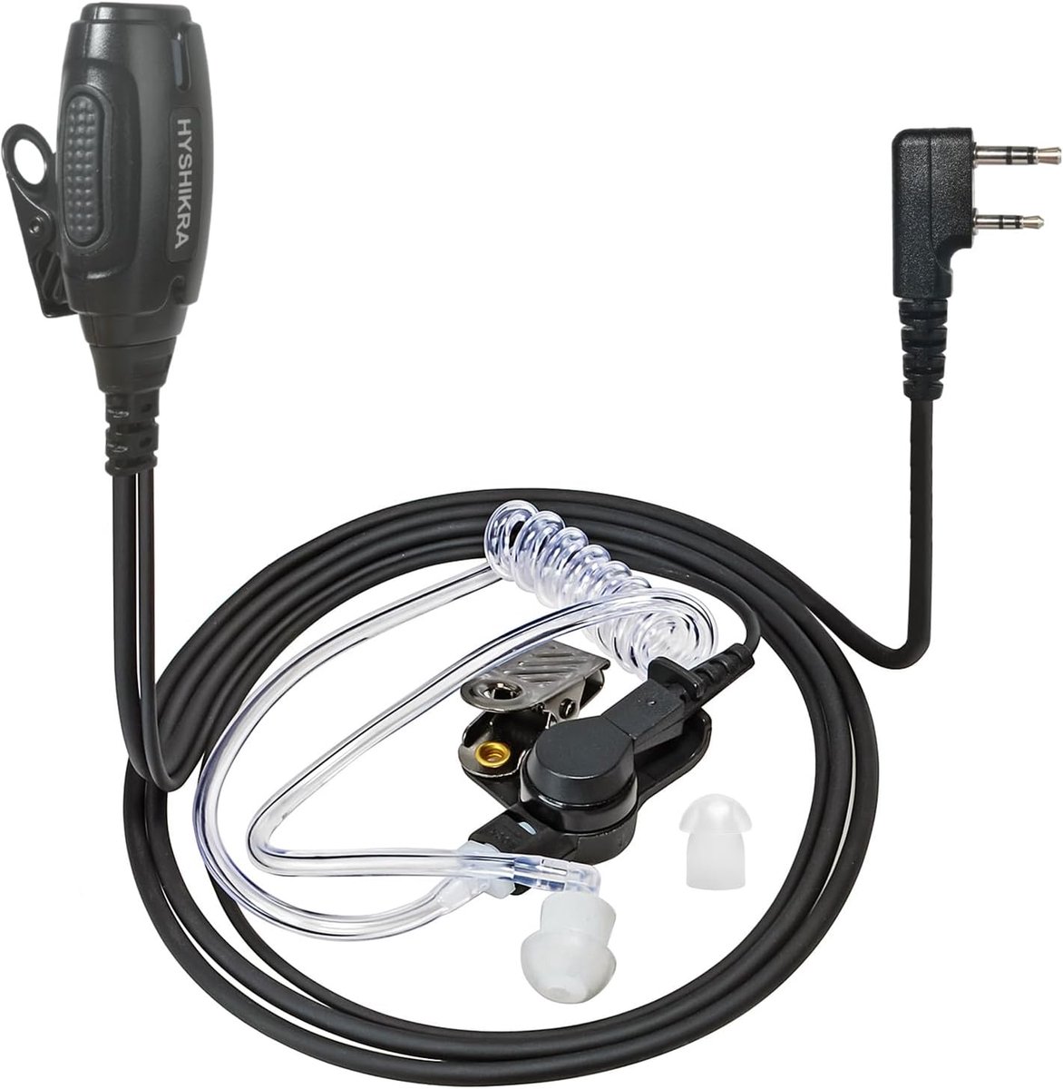 2 Pin Headset with Microphone Large PTT - ShopVlot