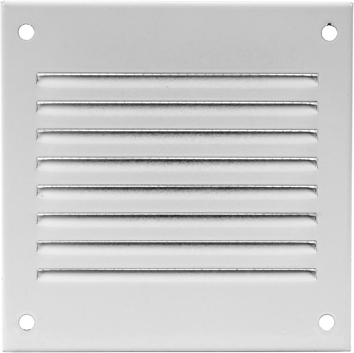 100x100mm White Steel Ventilation Grille with Mosquito Mesh - Metal Ventilation Grills - ShopVlot