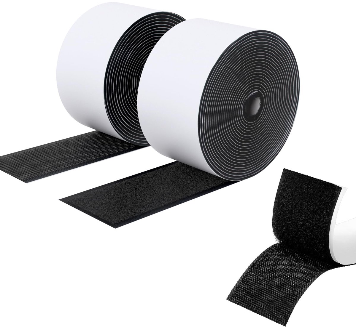SUTOUG Klittenband met zelfklevend, 50 mm x 3 m, duurzame haakband en lusband, extra sterke dubbelzijdige - ShopVlot