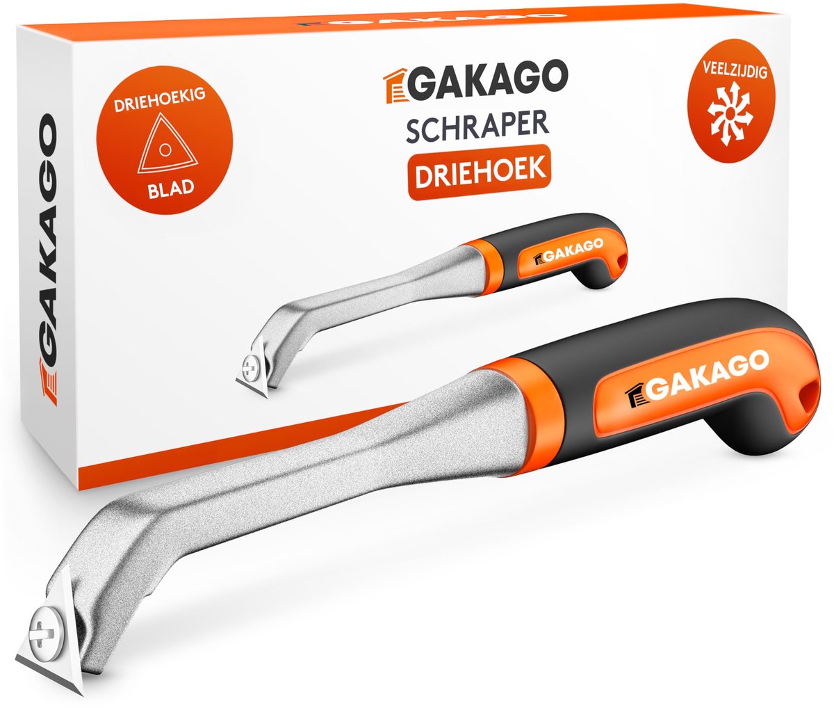 Gakago Power Scraper - Hoogwaardig driehoekig schraperblad gemaakt van duurzaam wolfraamcarbide - ShopVlot