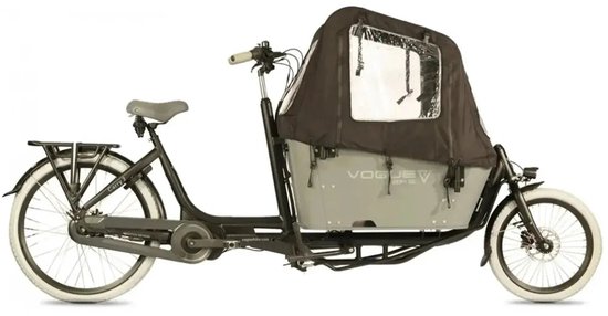 Vogue Carry 2 - Elektrische Bakfiets - 20 inch - 250W motor - Actieradius tot 70 km - 8 versnellingen - Hydraulische schijfremmen - Grijs — afbeelding 3
