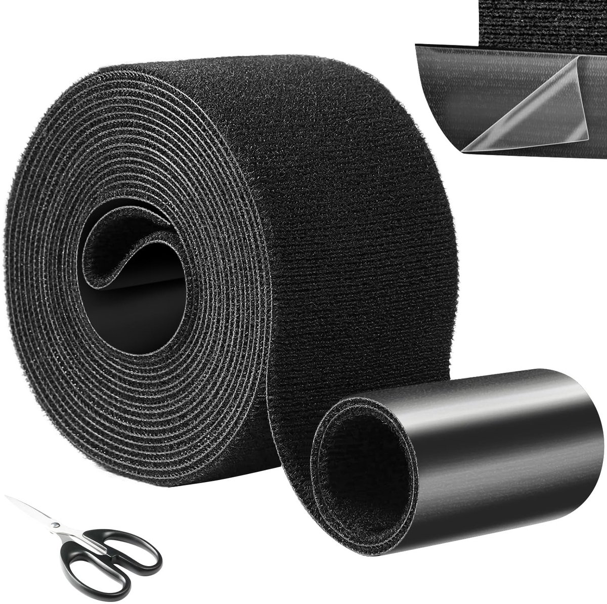 Wasbare Reparatietape voor Gordijnen, Zeilen, Bankstellen, Autostoelen en Rugzakken - 5 x 160 cm, 2 Stuks, Duurzaam en Sterk