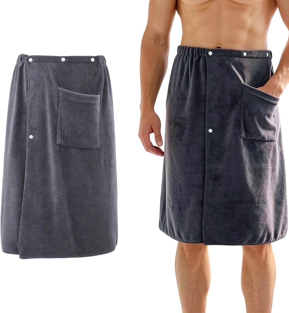 Heren saunakilt 70 x 140 cm, ademend en comfortabel, ideaal voor sauna en wellness