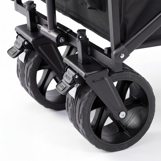 VirtuFit Opvouwbare Bolderkar - 100L - 150 kg draagvermogen - Incl. draagtas & afdekhoes — afbeelding 5