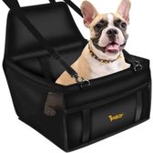 Purlov Purlov Auto Transporttas - honden en katten - 40 x 32 x 40 cm - 1 vak - zwart - veilig reizen